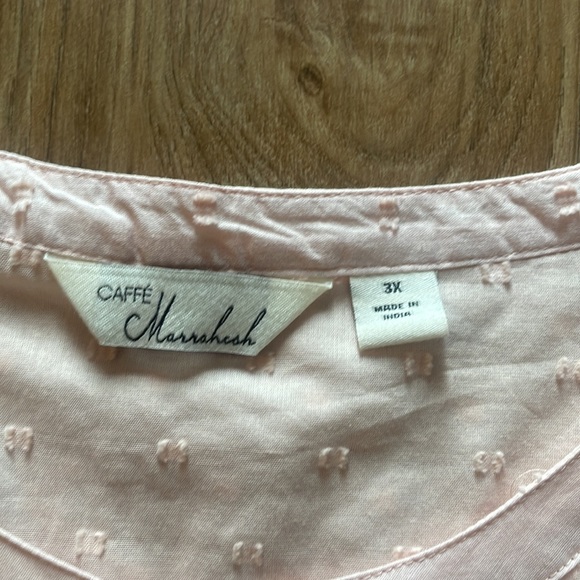 NEW WITH TAGS Caffe Marrakech Pink Detailed 3/4 Length Shirt - Picture 7 of 10